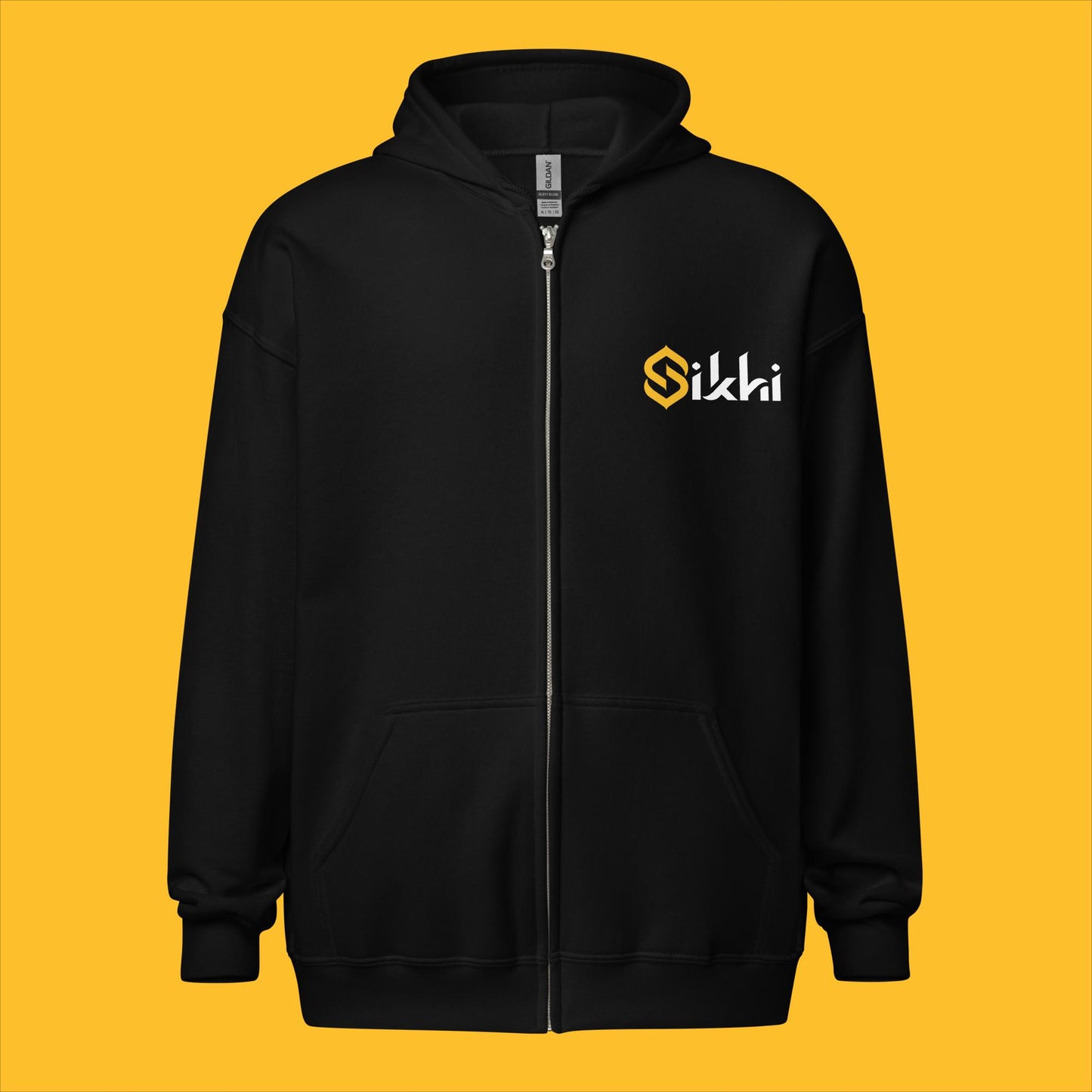 Sikhi Branded Unisex Zip Hoodie